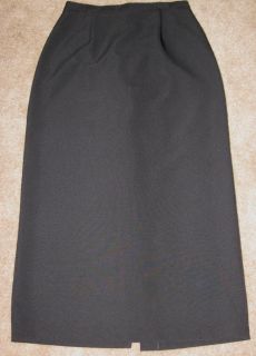 Womens Long Black Kathie Lee Skirt Size 8 Excellent