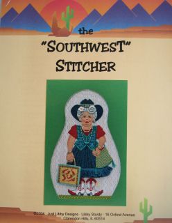 Southwest Stitcher Needlepoint Canvas Stitch Guide by Libby Sturdy