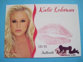 2002 Benchwarmer Archive Katie Lohmann Authentic Kiss Insert Card 10