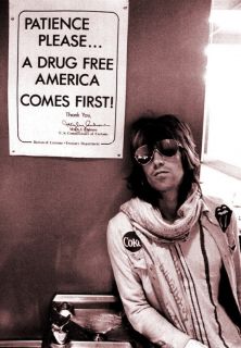 Keith Richards Drug Free Poster 72 Rolling Stones RARE