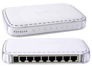 Netgear GS608 8 Port Gigabit Ethernet Switch 10 100 1000 Mbps