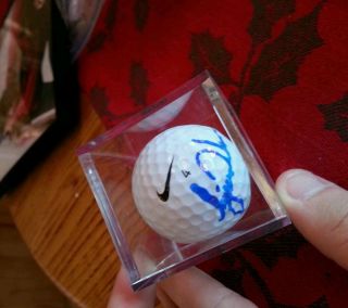 Tiger Woods Autographed Golf Ball Nike 20XI Tiger Inscribed Golf