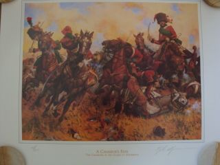MINT Certified Authentic Keith A. Rocco Napoleonic Print A Chasseurs