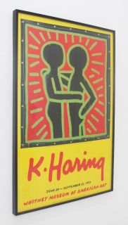 Keith Haring Whitney Museum of American Art Show Poster 1997 Framed