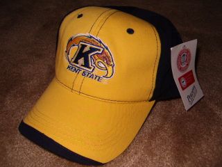 New Blue Gold Kent State Golden Flash Baseball Cap Hat
