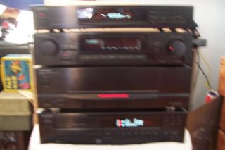 KENWOOD 4 Piece Home Stereo Pre Amp Power Amp Tuner CD Player Works