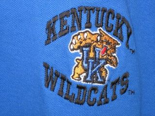 KENTUCKY WILDCATS NCAA FOOTBALL BASKETBALL COLLEGE POLO SHIRT BLUE