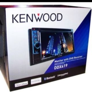 Kenwood DDX 419 6.1 In Dash Double DIN DVD Receiver Bluetooth, iPhone