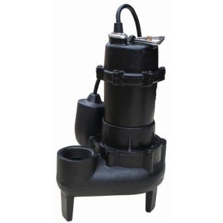 Horsepower Cast Iron Sewage Pump with Tethered Float Switch