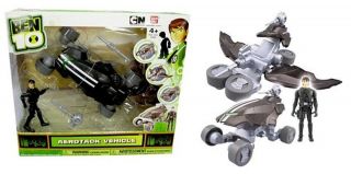 Ben 10 Aerotack Vehicle with Kevin E Levin 4 Figure New in Box