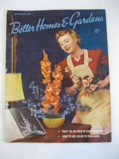 Better Homes Gardens Magazine September 1939 Victor Kepler