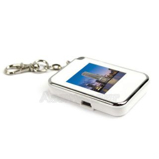 LCD Digital Photo Picture Frame with Keychain 8M White 1 USB