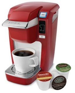Keurig 120V Mini Plus B31 Red K Cup Single Serving Coffee Brewer Maker