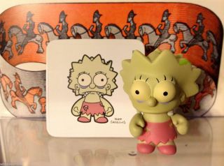 Zombie Lisa Simpsons Series 2 Kidrobot New W/Box Foil & Card (Opened