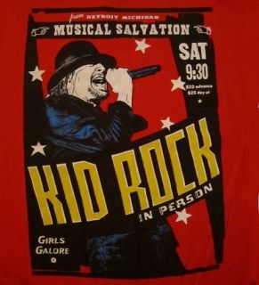 Kid Rock CD lgo Musical Salvation Official Shirt Last LRG New