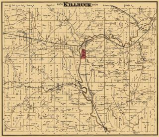City Maps Killbuck Township Ohio Oh Landowner Map 1876