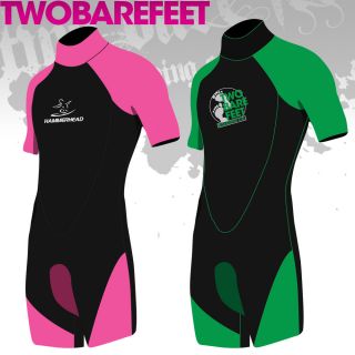 Sale New Kids Shorty Wetsuit Pink or Green Now Only £7 99