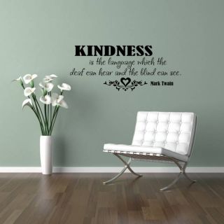 Kindness Vinyl Wall Saying Decal Sticker 11x27