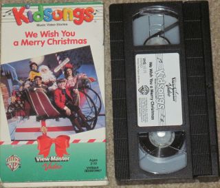 WB Viewmaster Kidsongs VHS We Wish You A Merry Christmas Live Kids