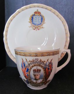 Rare Grindley King Edward VIII Coronation Commemorative Cup Saucer c