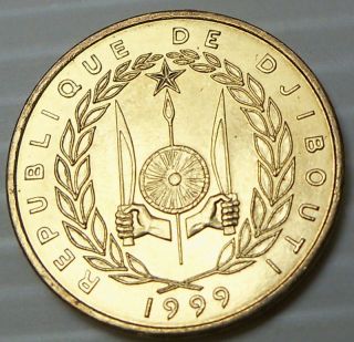 Djibouti 1999 10 Francs KM23