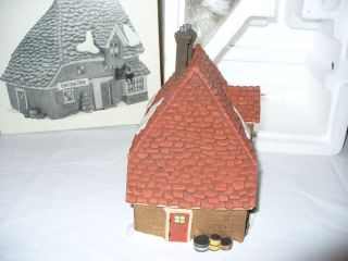 Retired Dept 56 Dickens Village The CHOP SHOP 58331 Xmas House Snow
