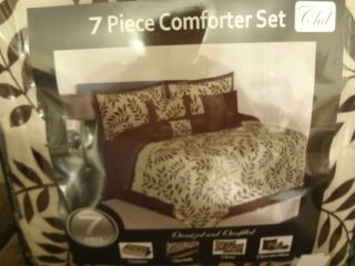 Awesome CHD King 7 Piece Comforter Set Olivia Oversized and Overfilled