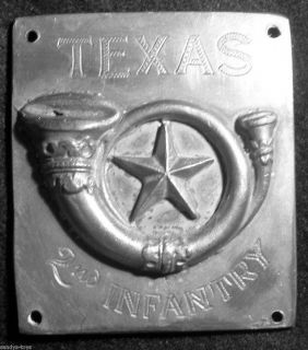 1862 Civil War Fort Killeen TEXAS 2ND INFANTRY C.S.A. Breast or Box