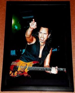 Kirk Hammett Metallica ESP Mummy Guitar Framed Portrait