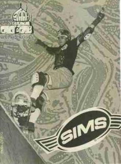 1989 Kevin Staab Sims Skateboard Vintage Print Ad 1988