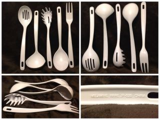  Ware Cooking Utensils Set White JP 63 Slotted Spoon Serving Fork