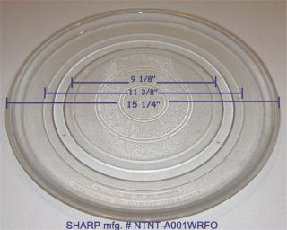 Round Turntable Plate Tray for Sharp KitchenAid Microwave ★