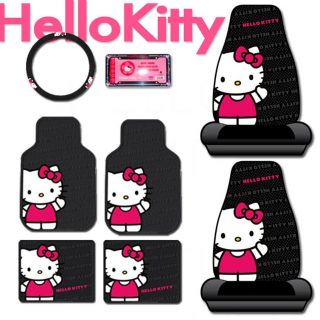 New Hello Kitty Core Auto Car Front Seat Cover Floor Mat Accessories