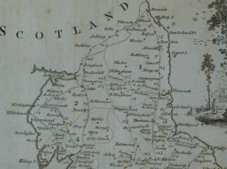 England Wales 1764 Kitchin Antique Copper Engraved Road Map