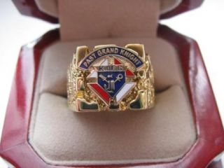 New Mens Knights of Columbus Past Grand Knight Crest Ring