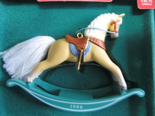 Vintage Hallmark Rocking Horse Ornament 1986 6th In Series Palomino