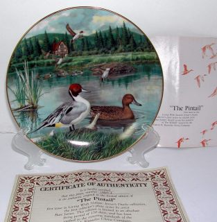 The Pintail by Bart Jenner A Knowles Collector Plate with COA First