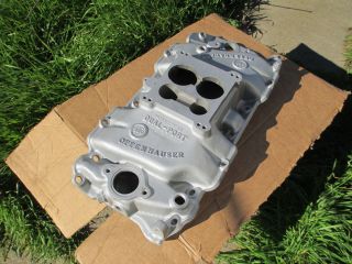 VINTAGE Offenhauser Dual Port Intake Manifold Big Block Chevy Oval