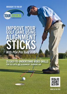 Sticks Training Video DVD Todd Kolb PGA Tour Pro Golf Putting Chipping