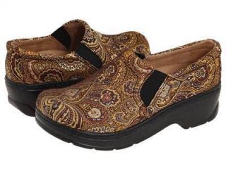 Klogs USA Naples Tapestry Purple Gold Clogs Shoes WomenS