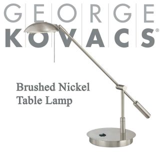 George Kovacs Brushed Nickel Pharmacy Table Lamp P210 084