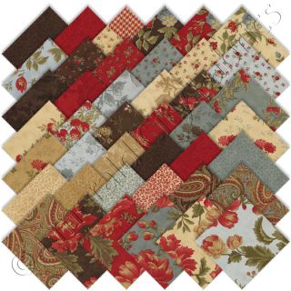 Moda Double Chocolat Chocolate 3 Sisters Charm Pack 42 5 Cotton Quilt