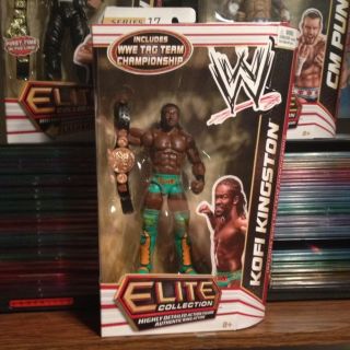 Kofi Kingston WWE Mattel Elite Series 17 Figure Tag Team Champion
