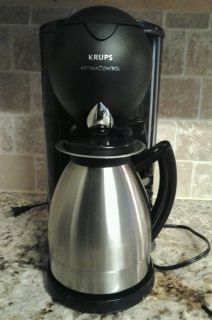 Krups AromaControl 10 Cup Coffee Maker w S Steel Pot Reusable Coffee