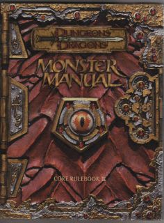 Monster Manual Core Rulebook III 2000 TSR