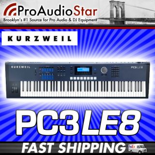 Kurzweil PC3LE8 88 Key Keyboard Workstation PC3 LE8 PC 3LE8 PC3LE