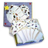 Kushies Baby Towel Washcloth Boxed Gift Set