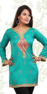Indian Kurti Kurtis Salwar Tunic Tops Petite Regular Plus Sizes
