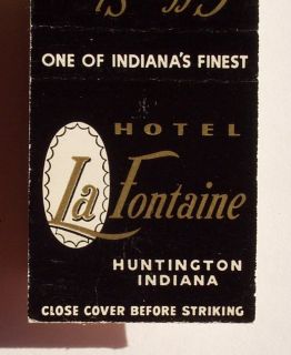 1950s Matchbook Hotel La Fontaine Huntington in MB