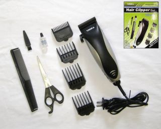 Professional 10 Pcs Electric Hair Clippers Kit Set AC110 New in Box